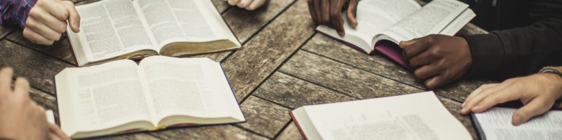 community of believers studying together
